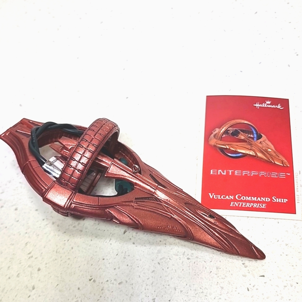 Vulcan Command Ship New in box 2004 with Lights. Enterprise,  Hallmark Keepsake